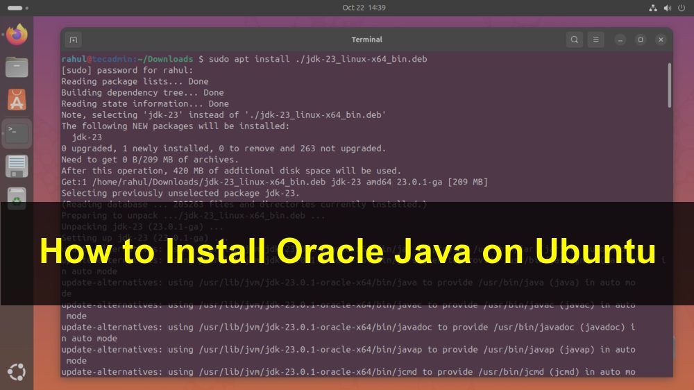 Installing Oracle Java on Ubuntu