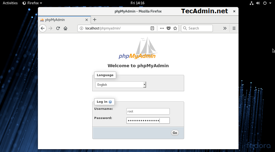 How To Install phpMyAdmin on Fedora   TecAdmin - 24