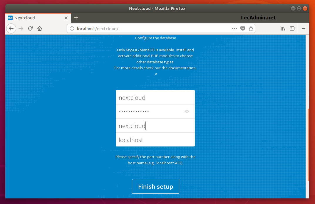 How to Install Nextcloud on Ubuntu 18 04   16 04   TecAdmin - 54