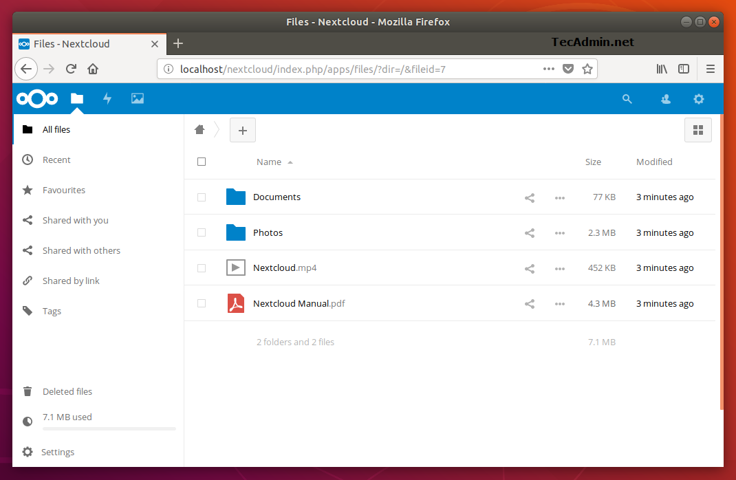 How to Install Nextcloud on Ubuntu 18 04   16 04   TecAdmin - 68
