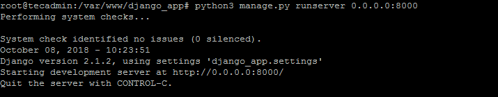 How to Install Django on Debian Linux   TecAdmin - 34