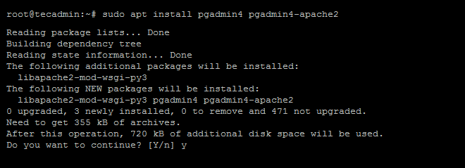 install pgadmin4 Debian
