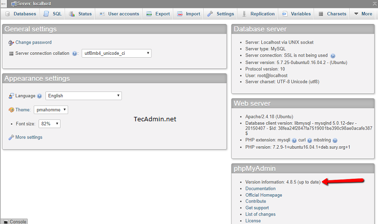 How to Manually Upgrade phpMyAdmin on Ubuntu   TecAdmin - 48