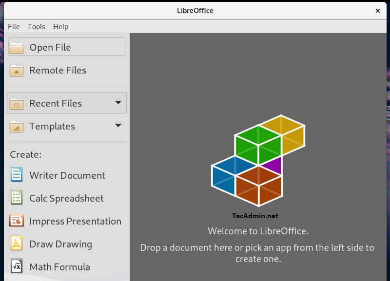 How To Install LibreOffice on Fedora 36 35 34   TecAdmin - 21