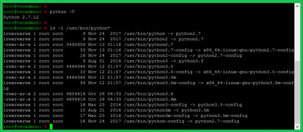 linux check python version