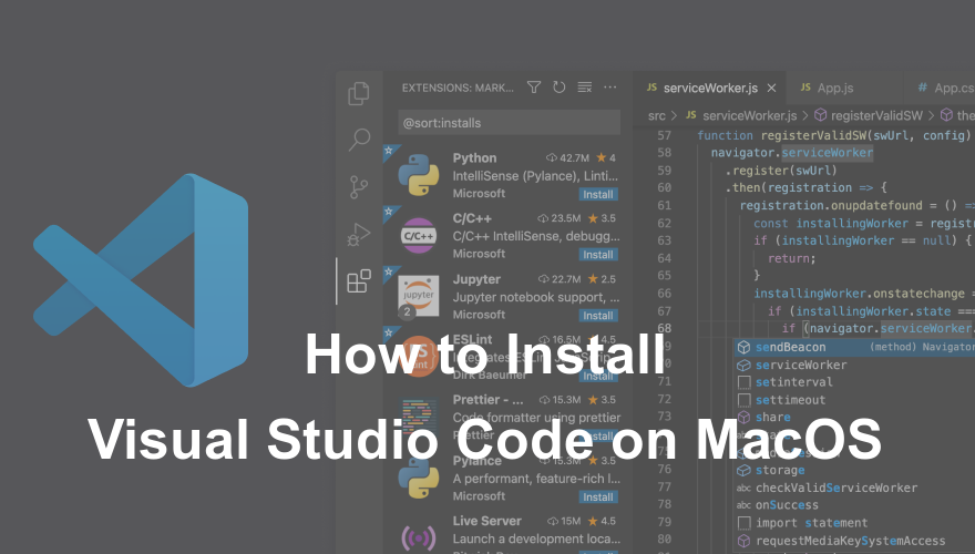 install visual studio code mac brew