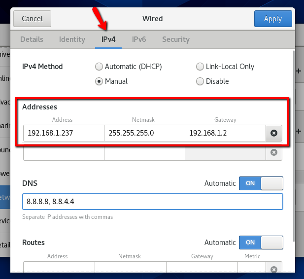 Отключить network manager centos 8