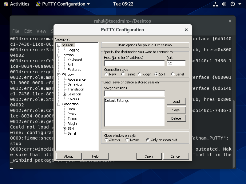 how to install putty in centos 7 install