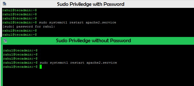 passwordless sudo for specific command