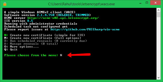 Setting Up Let's Encrypt SSL with IIS on Windows