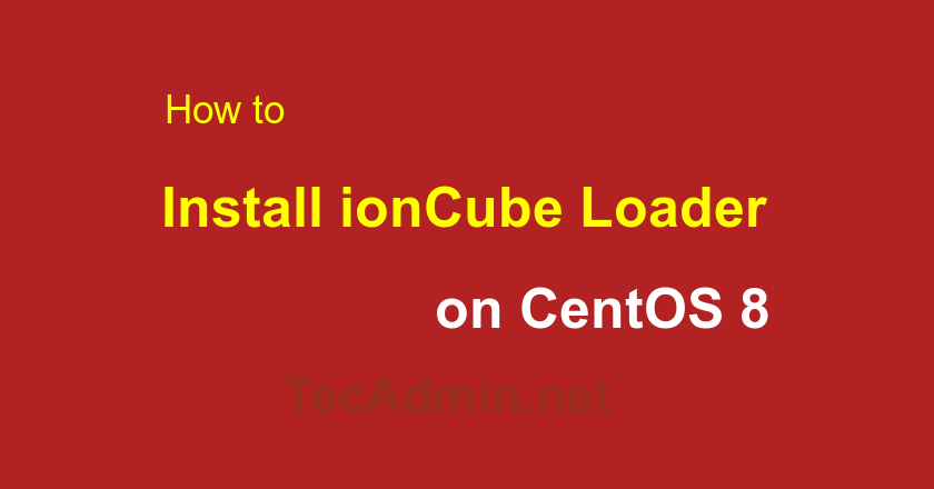 Install ioncube on CentOS 8