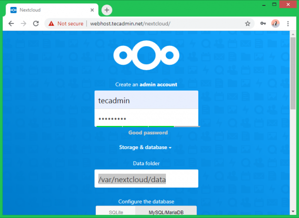 Установка и настройка nextcloud centos 8