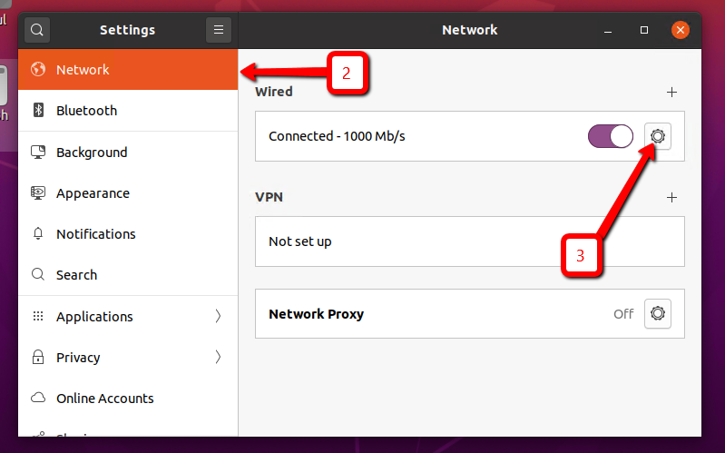 Open network connections Ubuntu 20.04