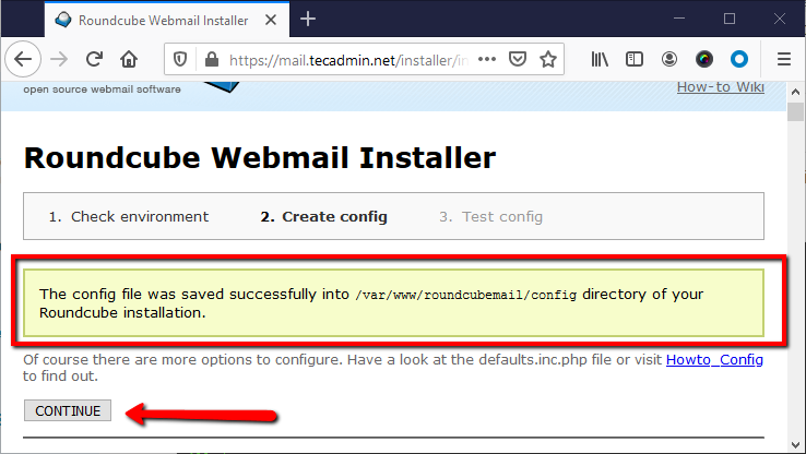 How to Install Roundcube Webmail on CentOS 8   TecAdmin - 82