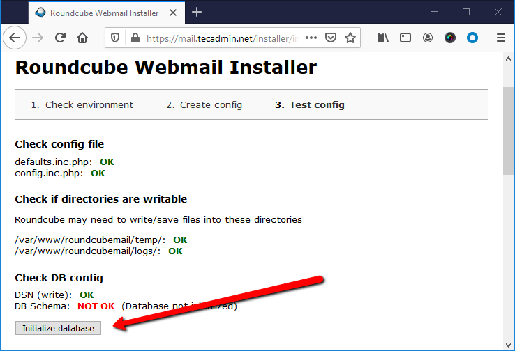 How to Install Roundcube Webmail on CentOS 8   TecAdmin - 99