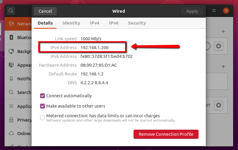 How to Check IP Address on Ubuntu 20 04  Desktop    TecAdmin - 50