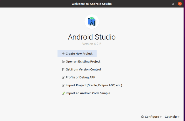 ubuntu android studio code