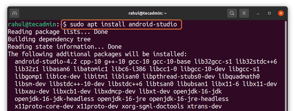 How to Install Android Studio on Ubuntu 20 04   TecAdmin - 48