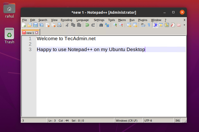 How to Install Notepad++ on Ubuntu 20.04 TecAdmin