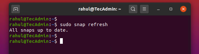 Working with the Snap Package in Linux   TecAdmin - 35