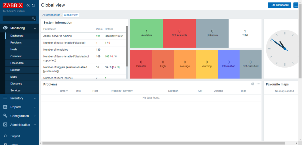 Zabbix сервер запущен нет ubuntu