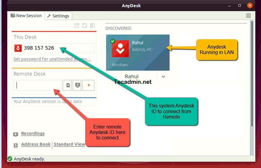 Running Anydesk on Ubuntu 20.04
