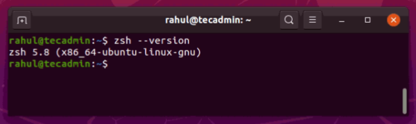 How to Install ZSH (Z Shell) on Ubuntu 20.04 – TecAdmin