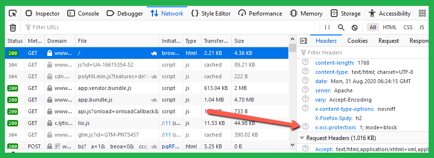 Apache Security Against Cross-Site Scripting