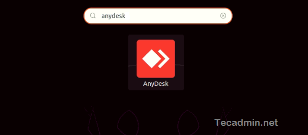 Launch Anydesk on Ubuntu 20.04