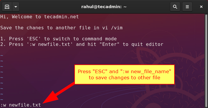 how-to-save-a-file-in-vi-vim-and-quit-editor-tecadmin-tecadmin