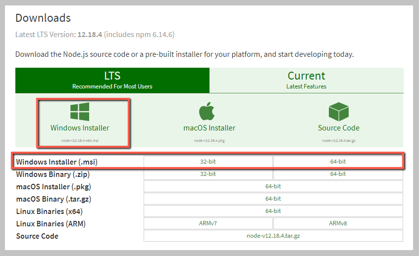 aptana installer node js windows