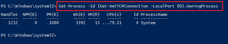 How to Check Process Name by Port in PowerShell