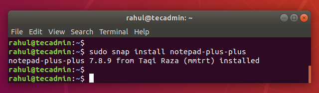 How to Install Notepad   on Ubuntu 18 04   TecAdmin - 5