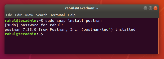 How to Install Postman on Ubuntu 18.04