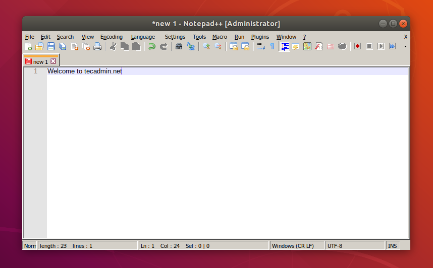 Не запускается notepad ubuntu