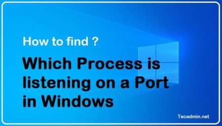 Which Process is listening on a Port in Windows