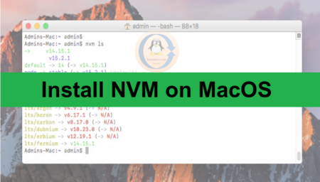 Installing NVM on macOS