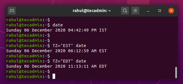 How To View Current EST Time In Linux TecAdmin