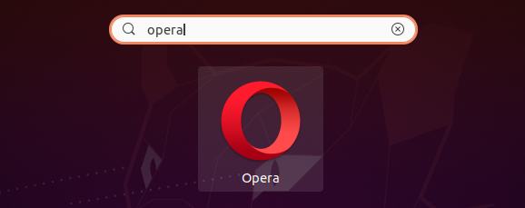 Launch Opera on Ubuntu 20.04