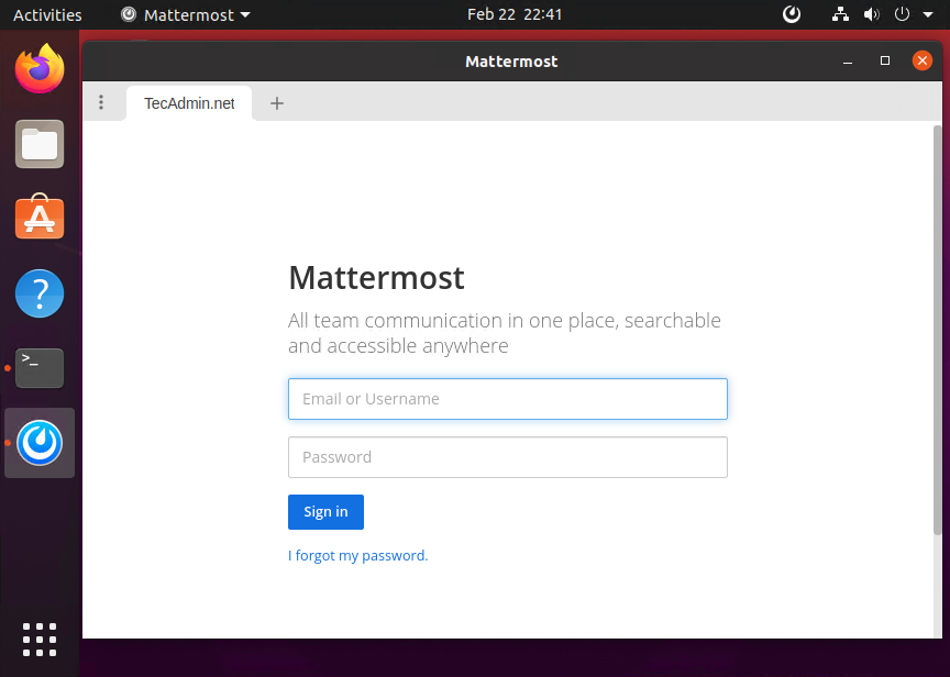 mattermost server url