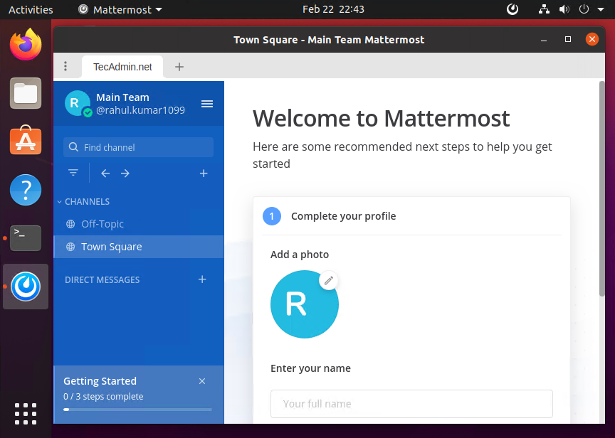 Installing Mattermost Desktop Ubuntu 20.04