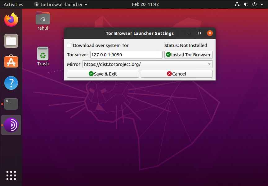 Ubuntu браузер тор gydra служба за контролем оборота наркотиков