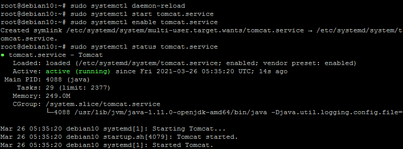 How to Install Tomcat 10 on Debian 10   TecAdmin - 48