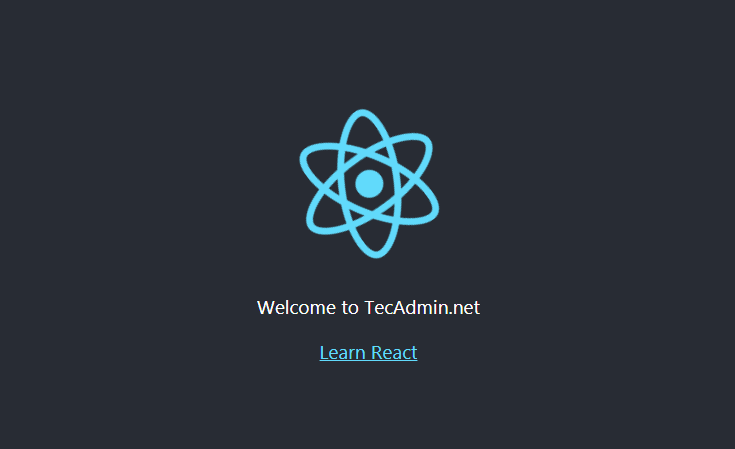 How to Create A New React Js Application   TecAdmin - 64