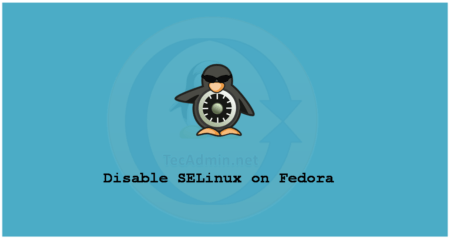 Fedora Disable SELinux