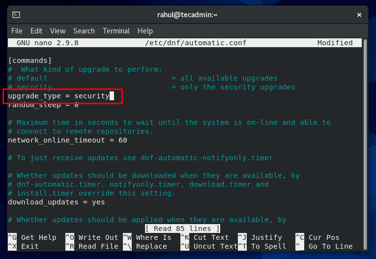 How To Install Security Updates on CentOS 8   TecAdmin - 60