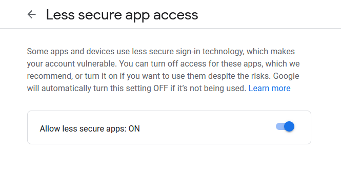 How to Enable Less Secure Apps Setting in Gmail   TecAdmin - 77