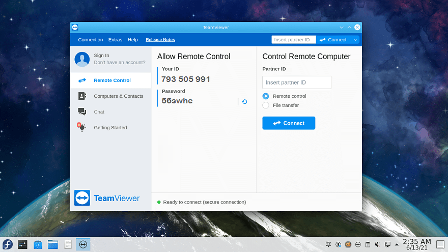 auto start teamviewer linux