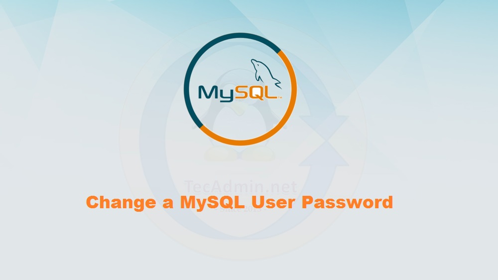 mysql change user password
