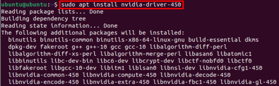 Installing nVidia drviers on Ubuntu